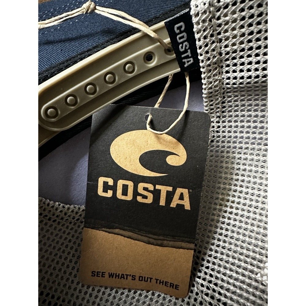 Costa Del Mar Catch & Release Trucker Hat Khaki Mesh Snapback Adjustable NWT Men - Picture 5 of 5